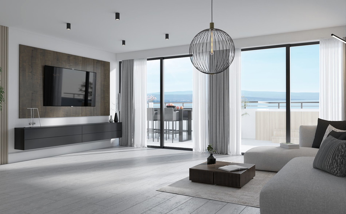 Attico, vista panoramica sul mare - Kraljevica