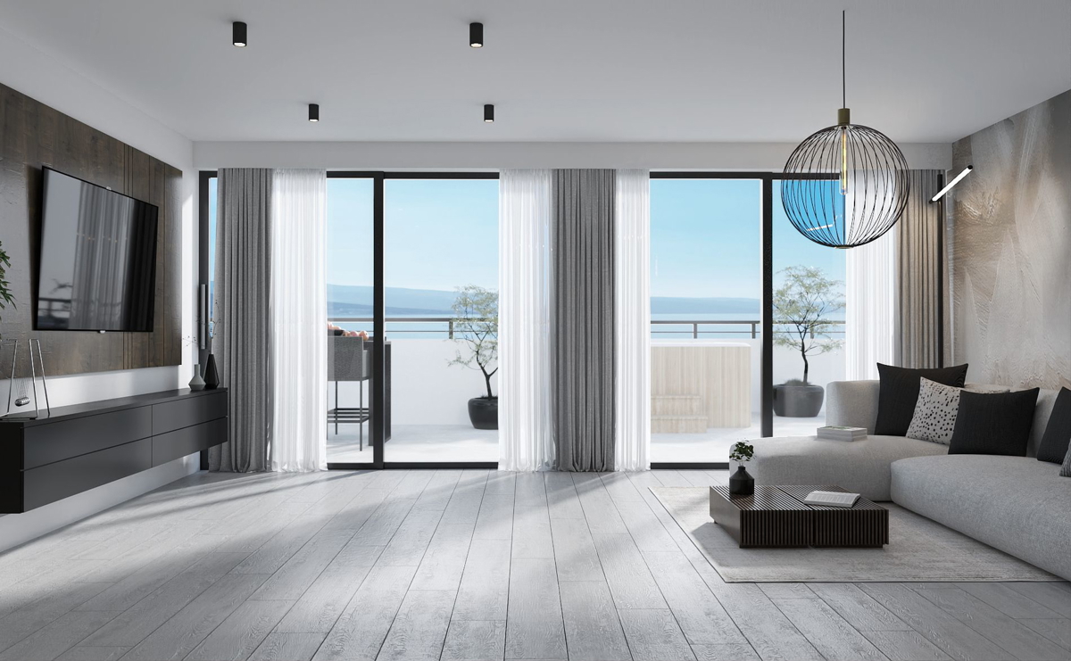 Attico, vista panoramica sul mare - Kraljevica