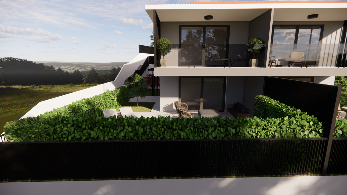 Omišalj - appartamento in splendida nuova costruzione, a 170 m dal mare