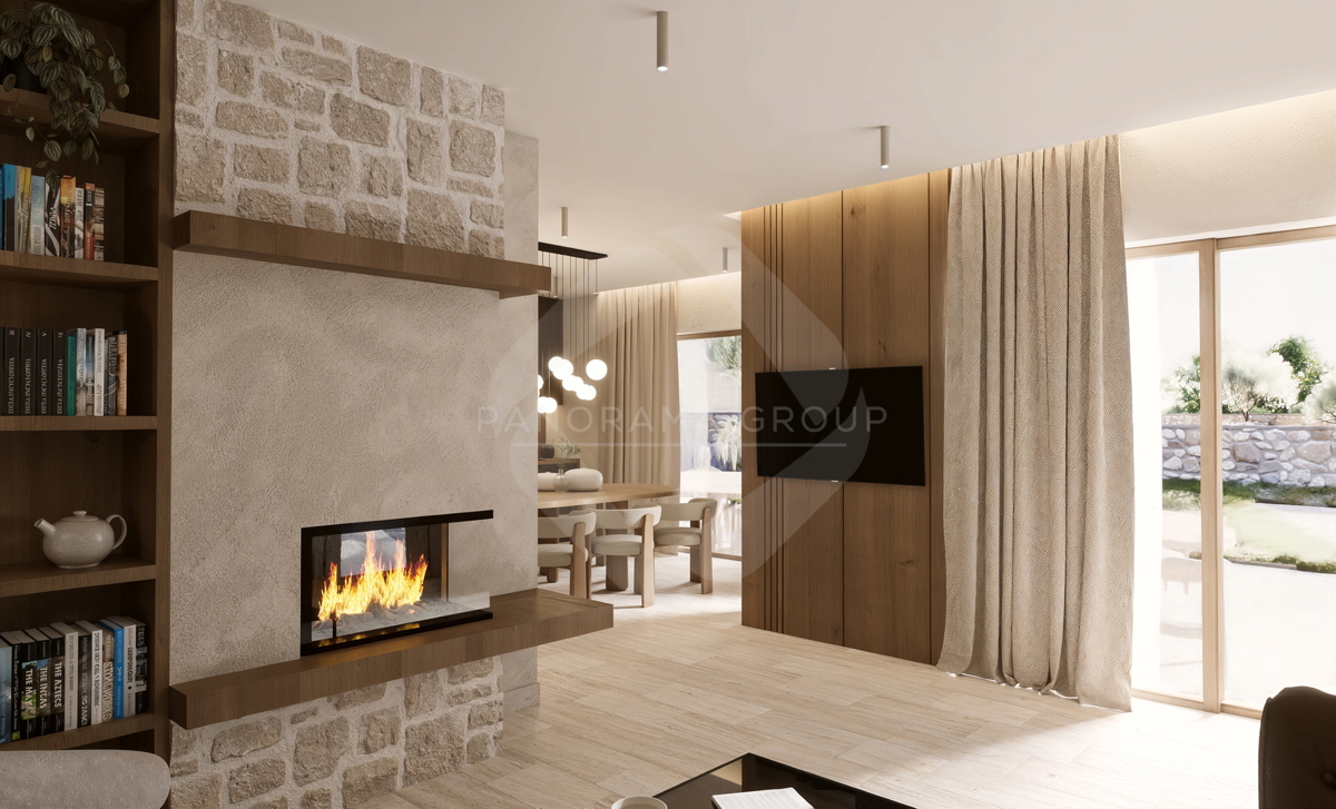 Esclusiva! Nuova casa in pietra con piscina in un ambiente tranquillo - zona Malinska