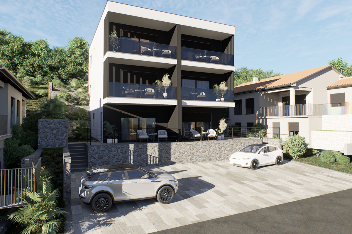 Nuovo! Appartamento con vista mare – Omišalj, 30 m dal mare