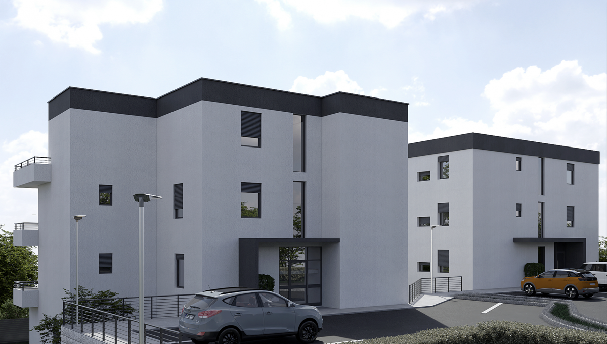 Kraljevica - nuova costruzione, 2S+DB, vista mare