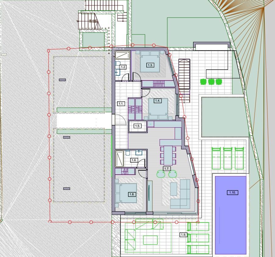 Krk - appartamento in una lussuosa nuova costruzione