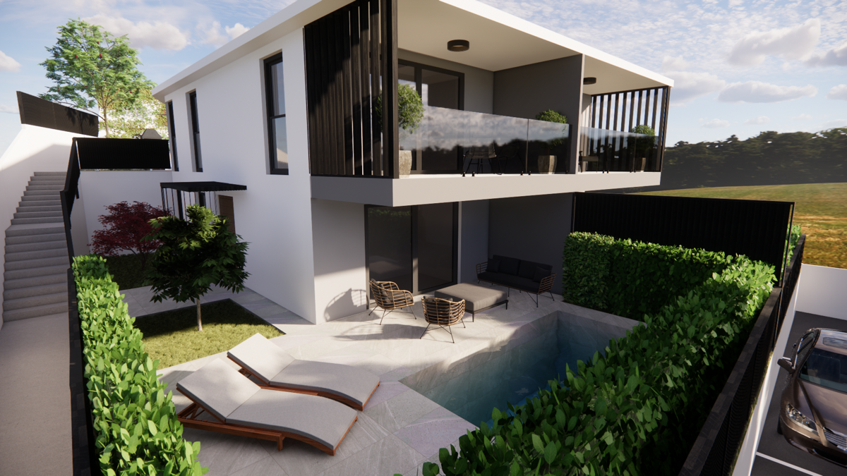 Omišalj - appartamento in splendida nuova costruzione, a 170 m dal mare