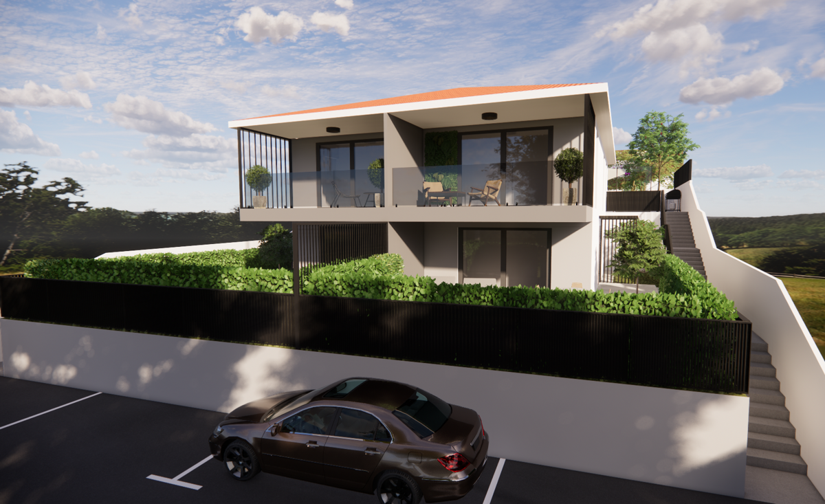 Omišalj - appartamento in splendida nuova costruzione, a 170 m dal mare