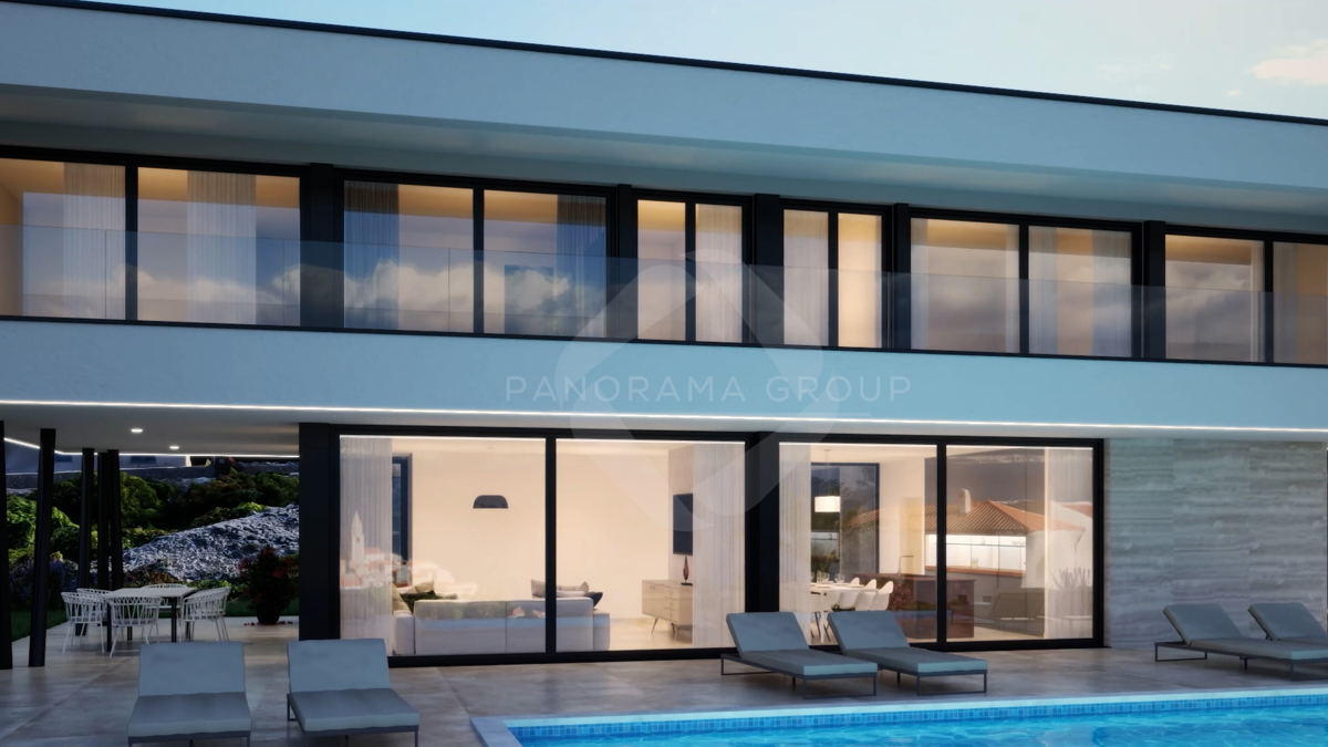 Lussuosa villa familiare con piscina e vista panoramica sul mare – Vrbnik, isola di Krk