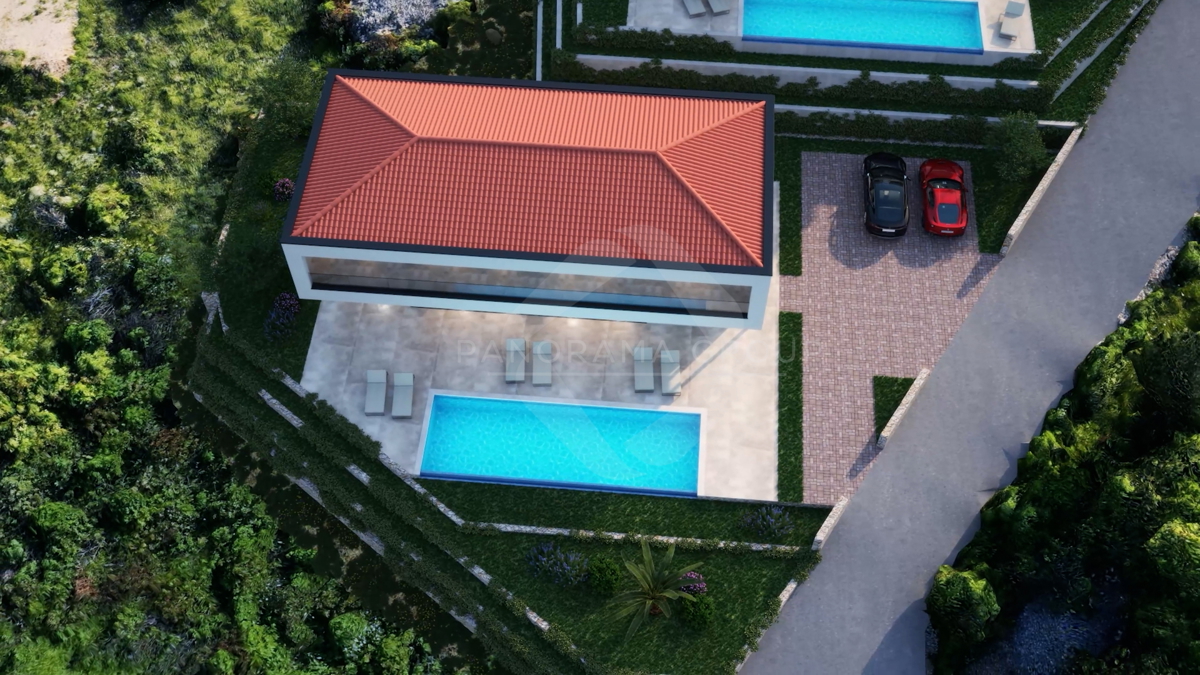Lussuosa villa familiare con piscina e vista panoramica sul mare – Vrbnik, isola di Krk