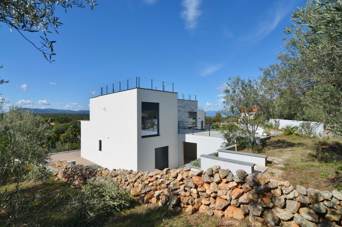 Lussuosa nuova villa con piscina e vista mare – Krk