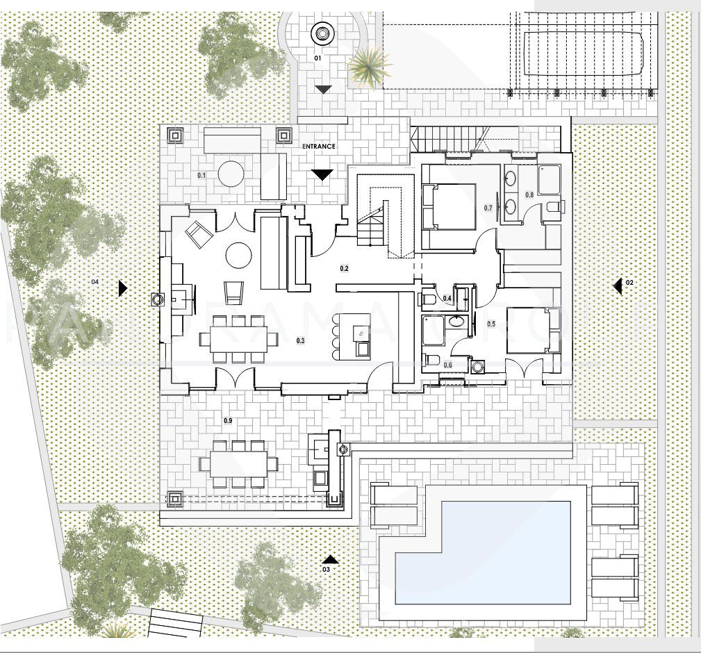 Esclusivo - terreno con progetti per tre ville