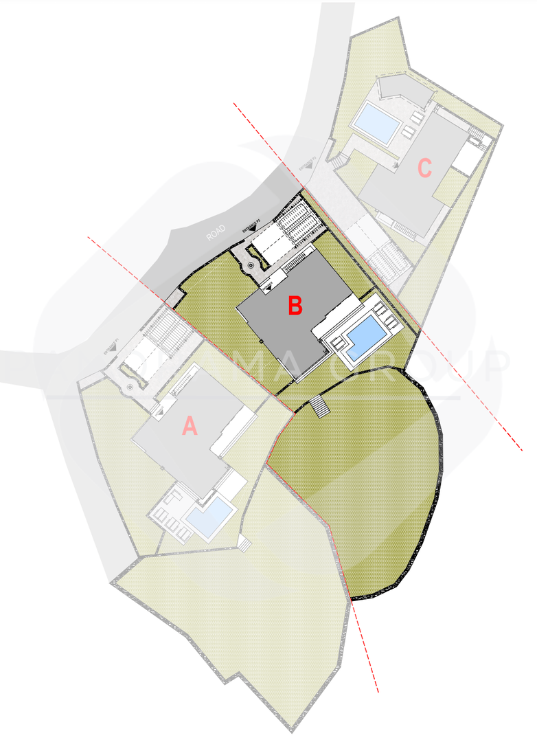 Esclusivo - terreno con progetti per tre ville