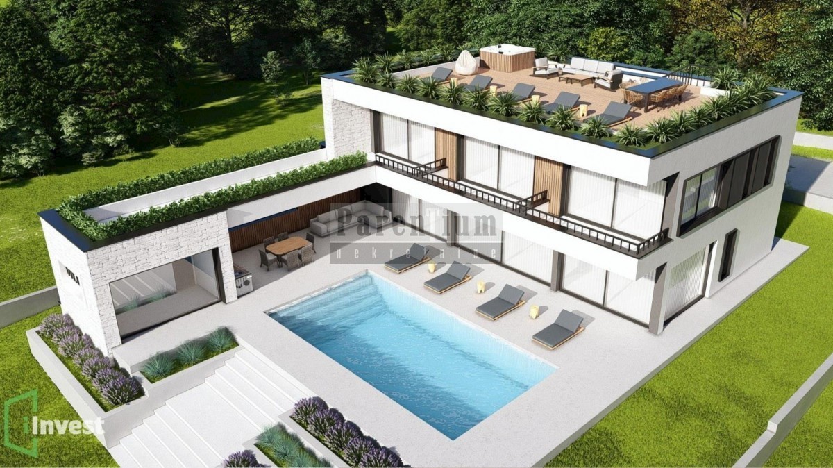 Una bellissima villa con vista panoramica sul mare