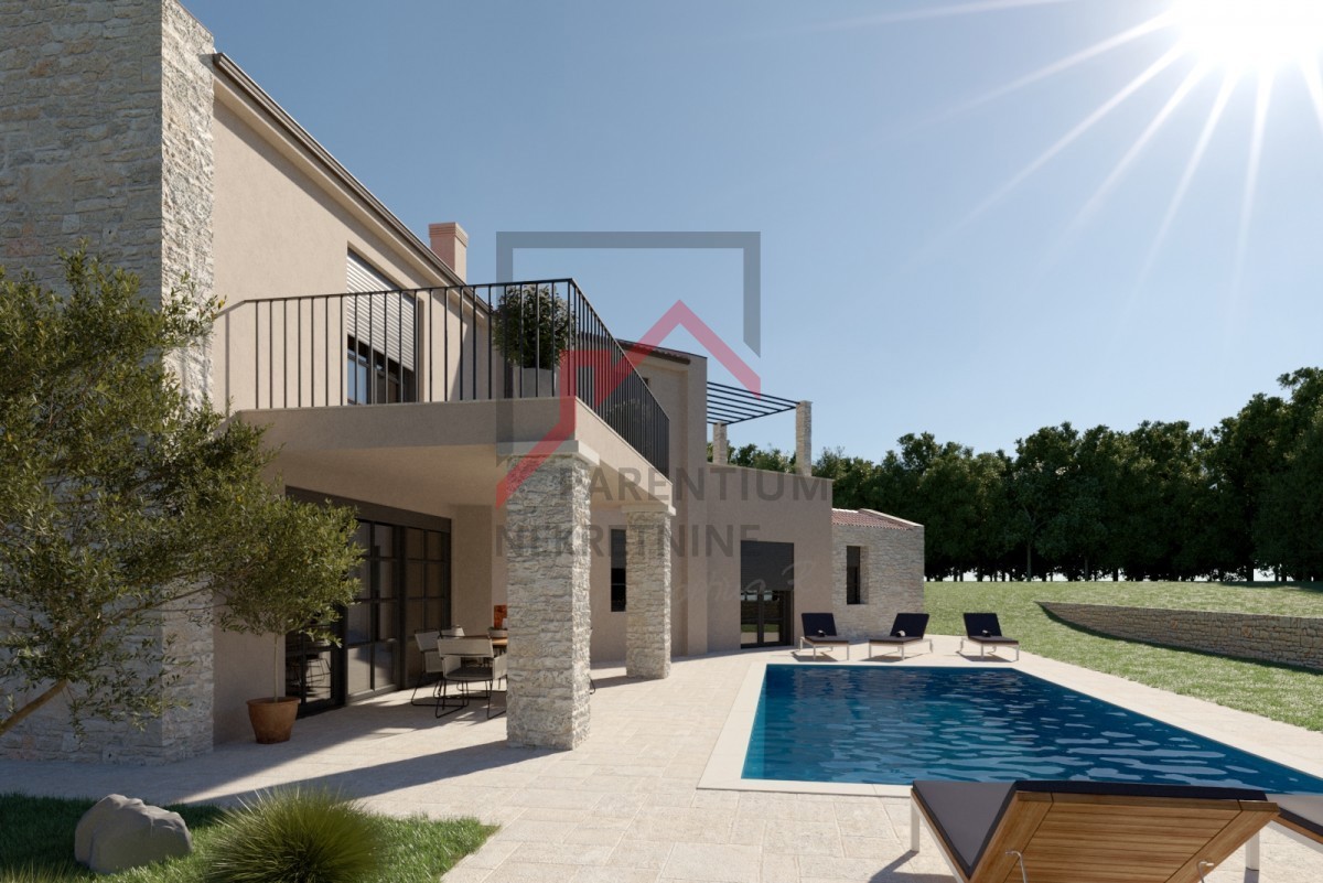 Istria, zona Parenzo - Villa moderna con piscina e vista