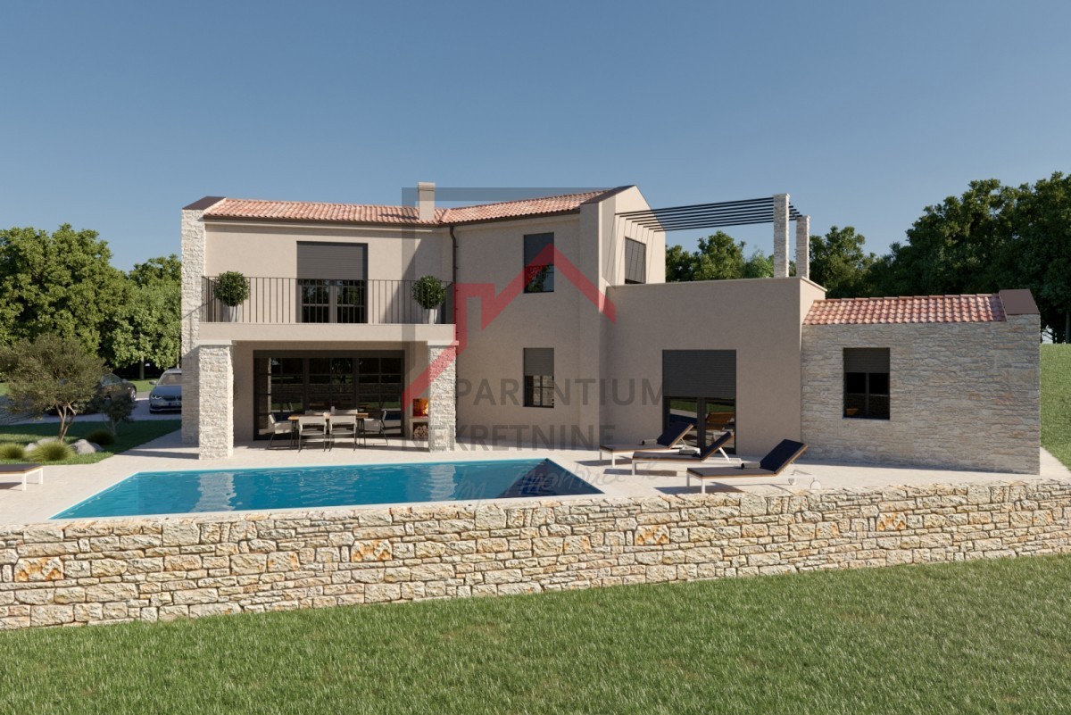 Istria, zona Parenzo - Villa moderna con piscina e vista