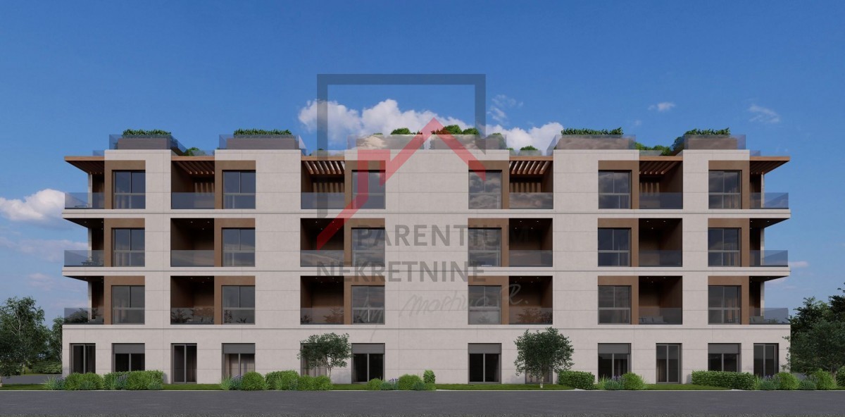 Istria, zona Parenzo - Appartamento in un nuovo edificio al primo piano con due terrazze