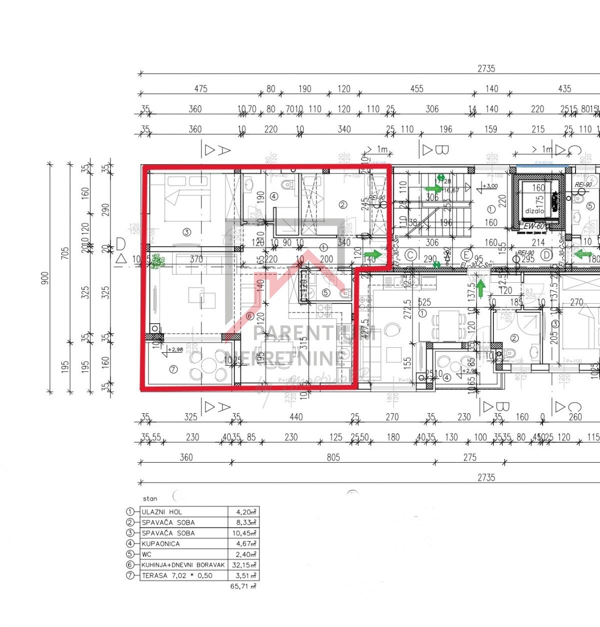 Appartamento con due camere da letto - pronto per essere abitato - nuova costruzione!!
