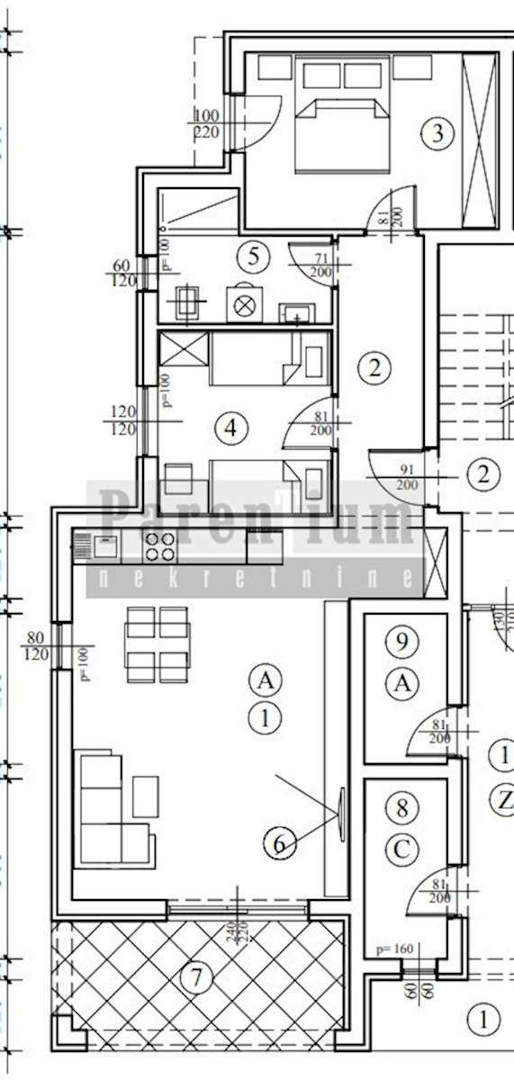 Torre - appartamento con giardino