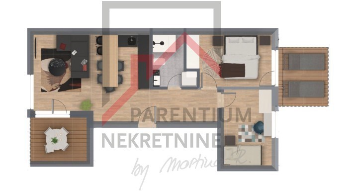 Istria, zona Parenzo - Appartamento al secondo piano - nuovo edificio con ascensore e due logge