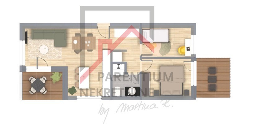 Istria, zona Parenzo - Moderno appartamento al secondo piano di un edificio con ascensore