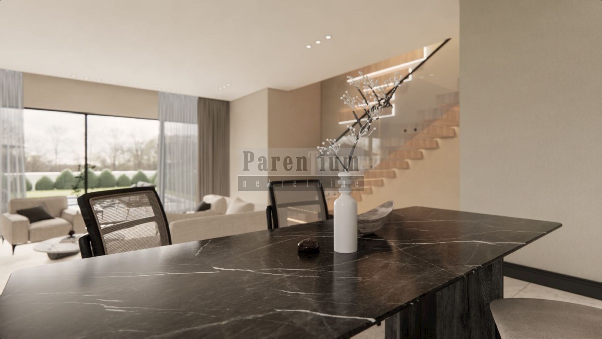 Parenzo, dintorni villa moderna con piscina e una bella vista!