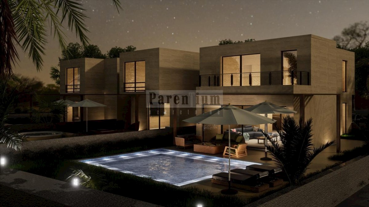 Parenzo, dintorni villa moderna con piscina e una bella vista!
