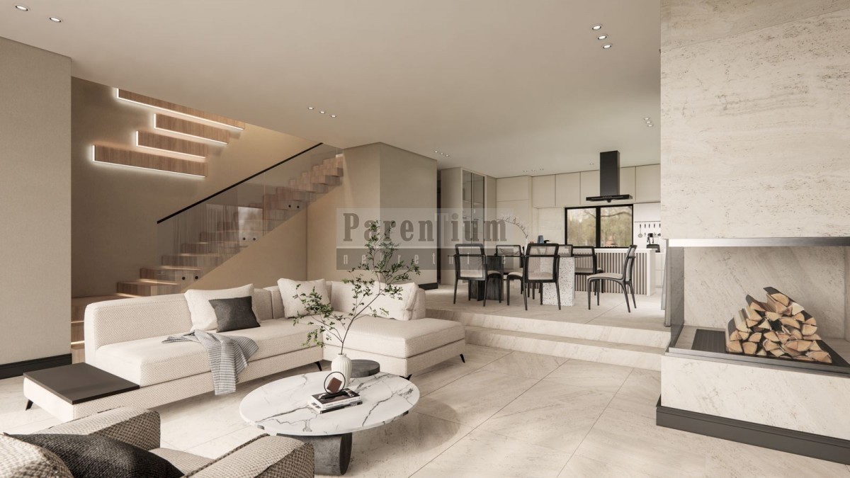 Parenzo, dintorni villa moderna con piscina e una bella vista!