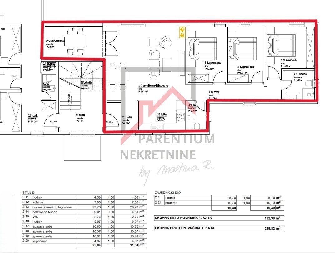 Parenzo, Appartamento spazioso al primo piano con vista!
