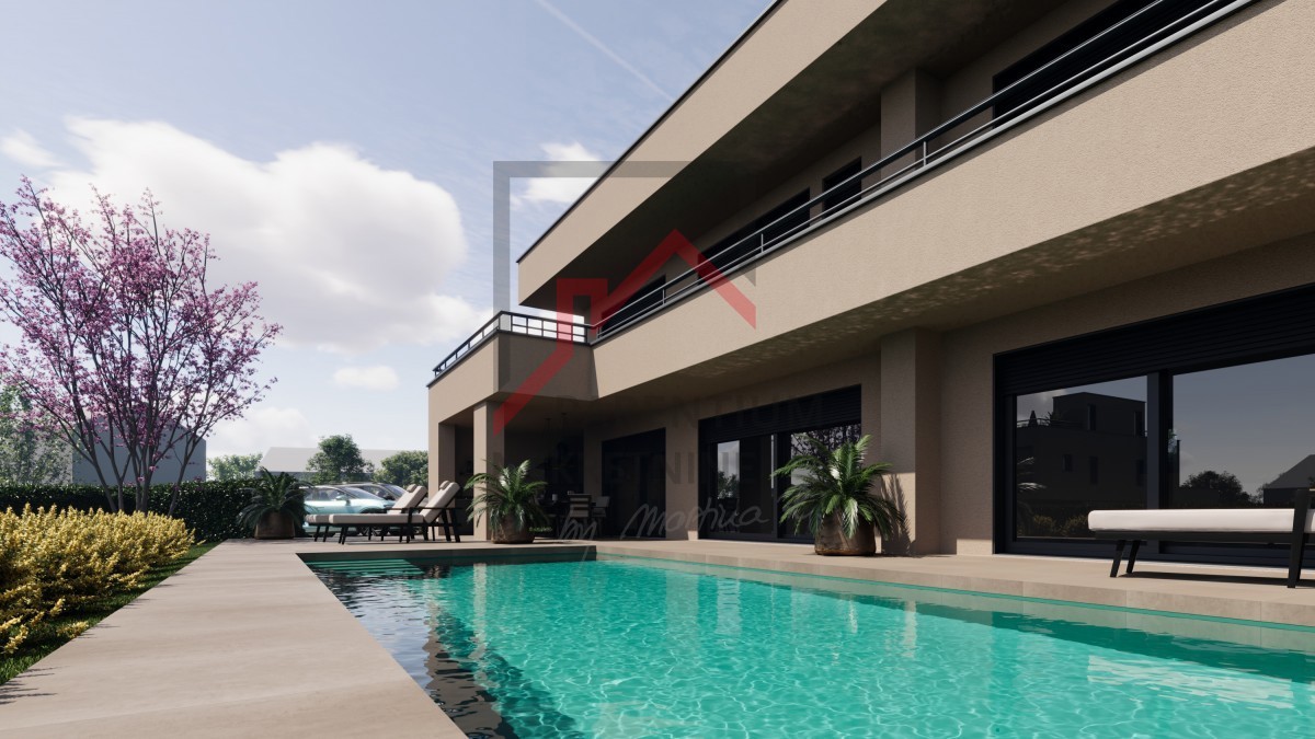 Poreč, Dintorni, Bella Moderna Villa con Piscina!