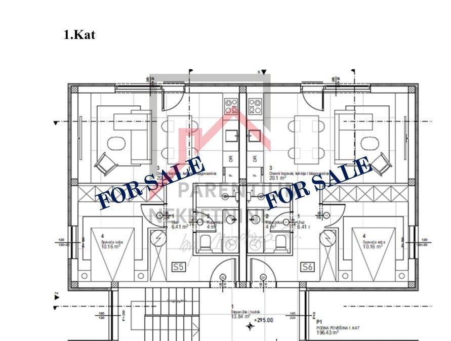 Istria, Parenzo - Appartamento al primo piano, edificio nuovo, vista mare, 1 camera da letto
