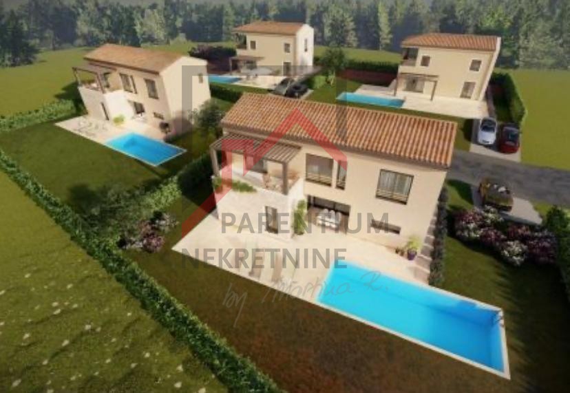 Istria, zona Parenzo - Casa moderna indipendente con piscina e vista