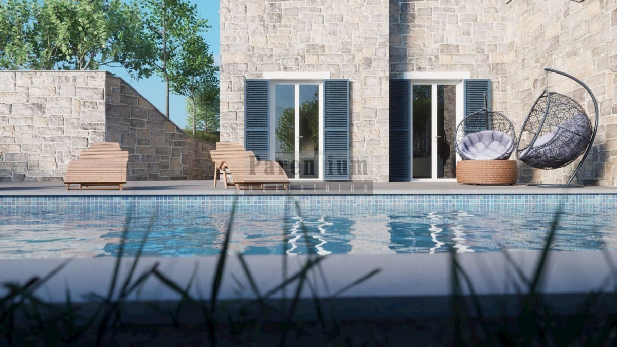 Istria, Buie - Villa con piscina e vista NUOVA COSTRUZIONE