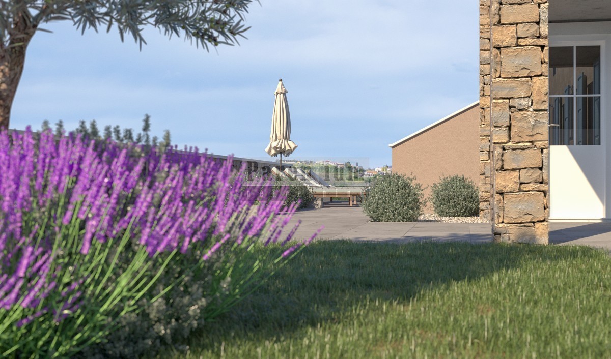 Istria, Buie - Villa con piscina e vista NUOVA COSTRUZIONE