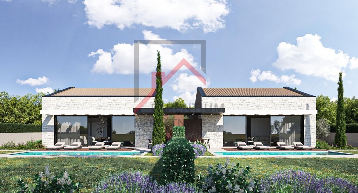 Istria, Parenzo - Moderna casa bifamiliare con piscina e giardino privato