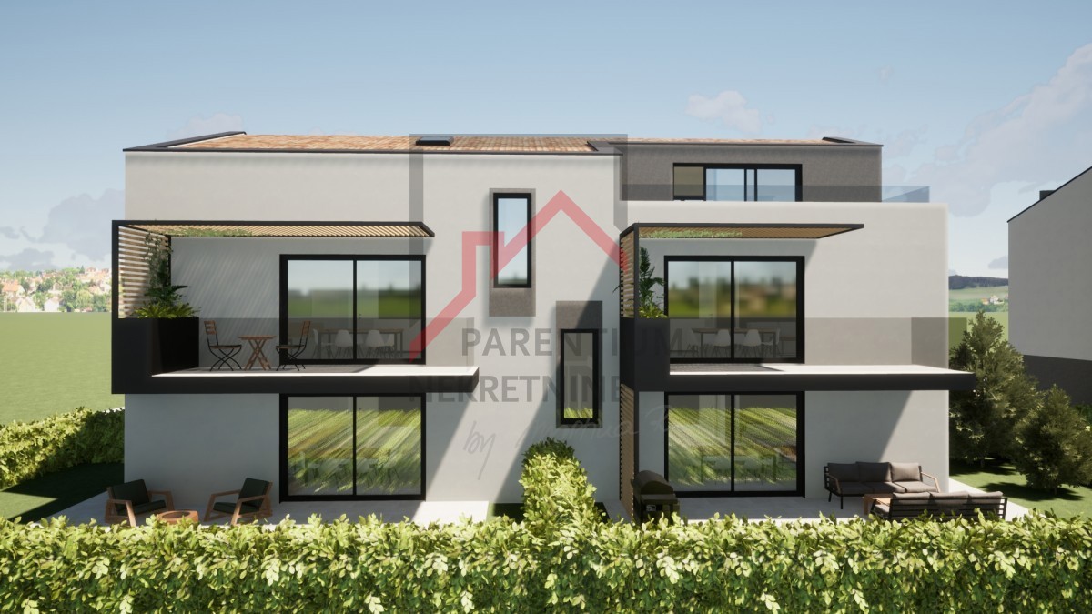 Istria, Parenzo – Nuovo appartamento al piano terra con giardino, a 2,5 km dal mare