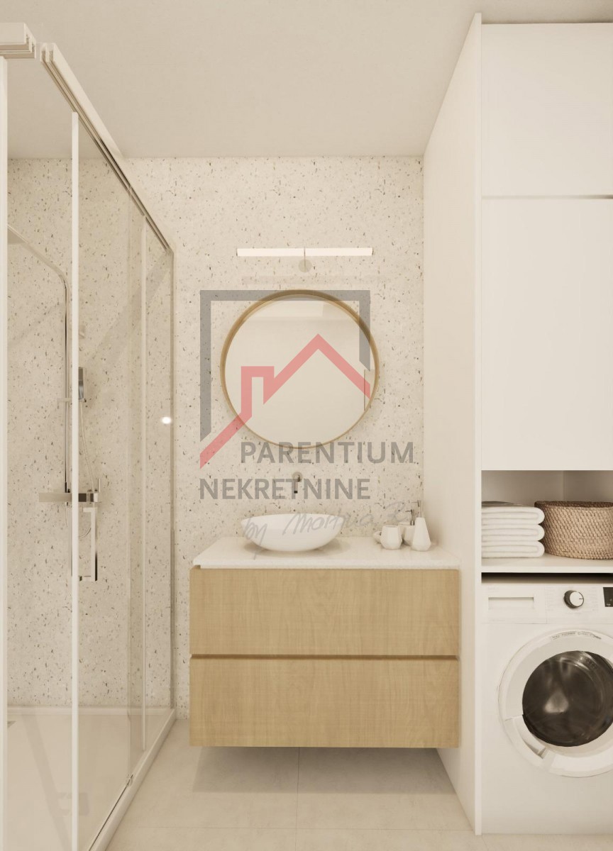 Istria, zona Parenzo – Appartamento con giardino, edificio nuovo, a 1 km dal mare