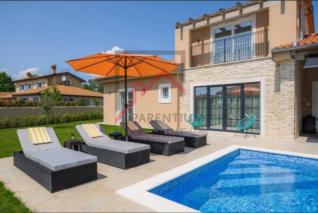 Rovigno, dintorni, casa di nuova costruzione con monolocale