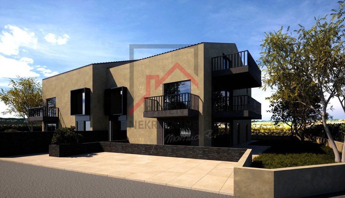 Istria, Funtana – Appartamento unico in costruzione, due terrazze, vista e orientamento ideale!