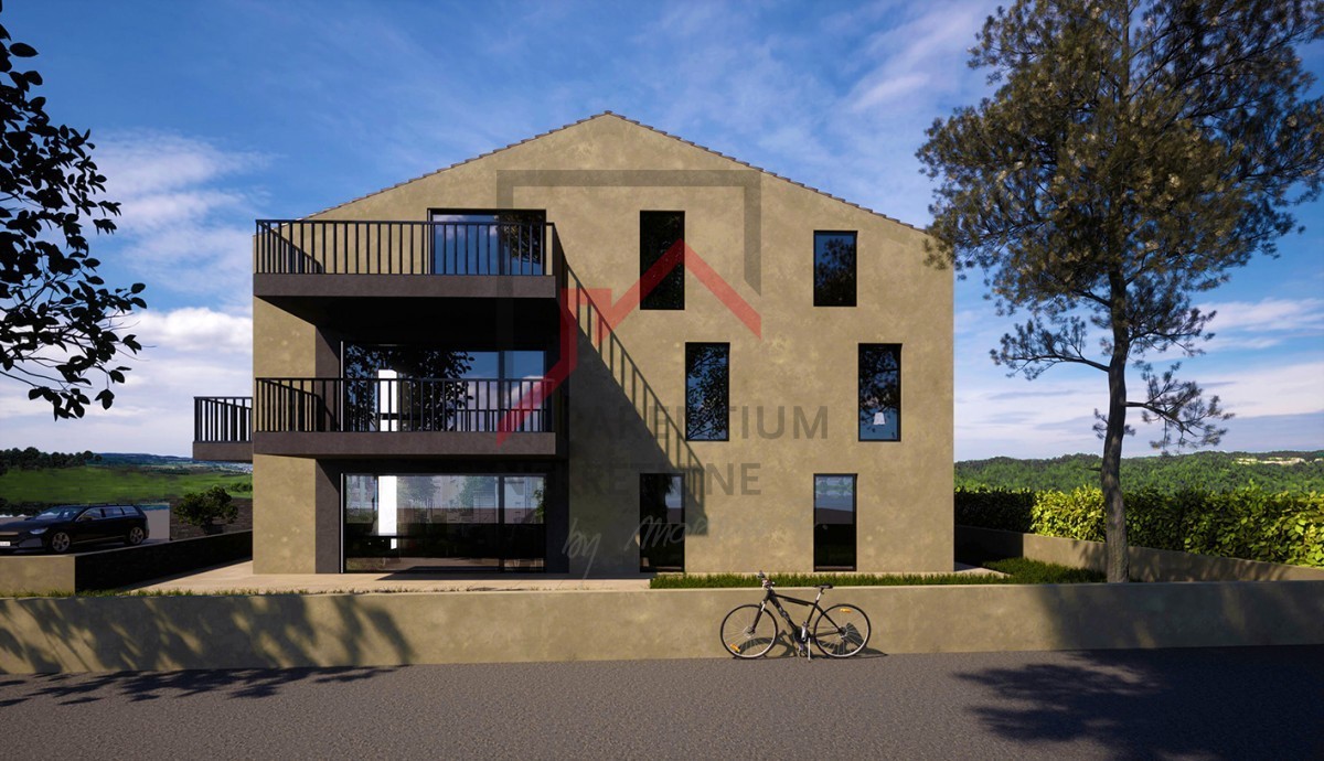 Istria, Funtana – Appartamento unico in costruzione, due terrazze, vista e orientamento ideale!