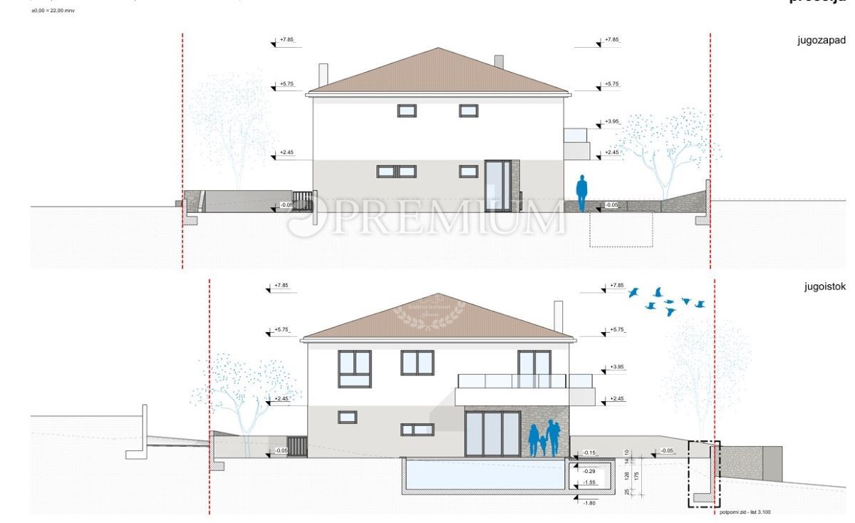 Nuova Casa Bifamiliare a Malinska, 160 m dal Mare!