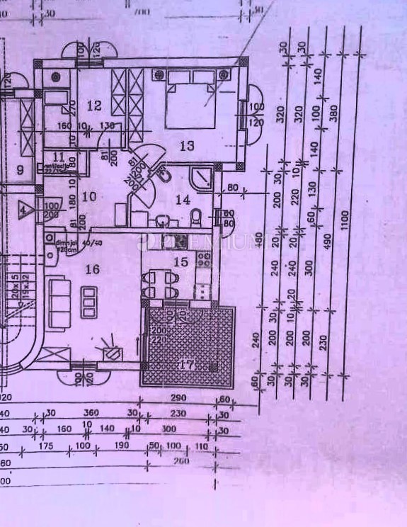 Čižići, appartamento con parziale vista mare e giardino!