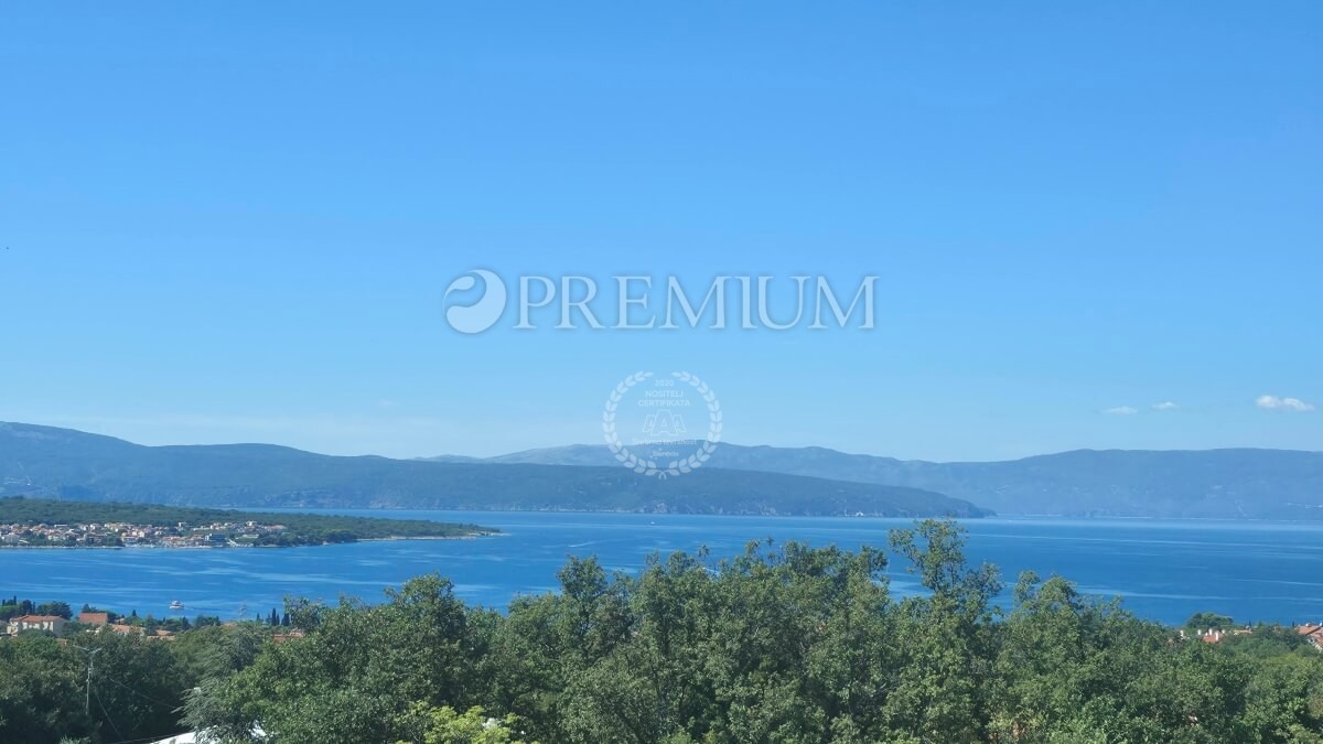 Malinska, dintorni, terreno edificabile con vista mare