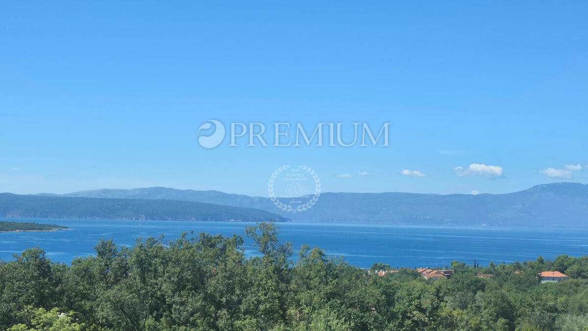 Malinska, dintorni, terreno edificabile con vista mare