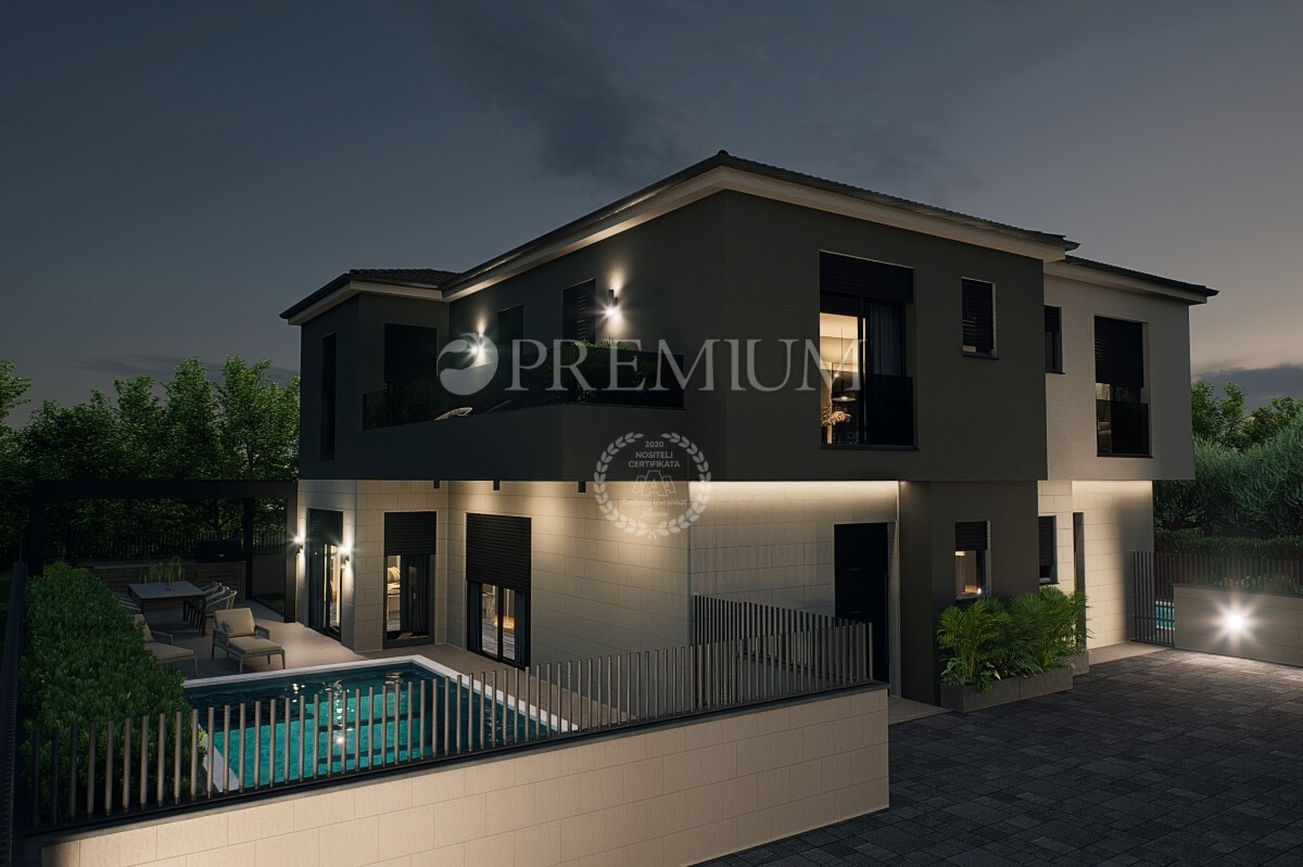 Malinska, dintorni, terreno edificabile con progetto