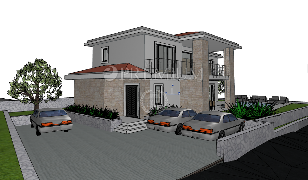 Brzac, isola di Krk – terreno con permesso! Vista mare