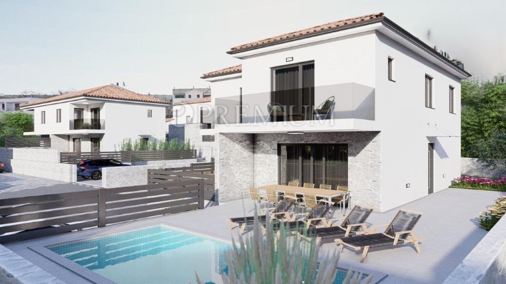 Malinska casa bifamiliare moderna nuova costruzione!