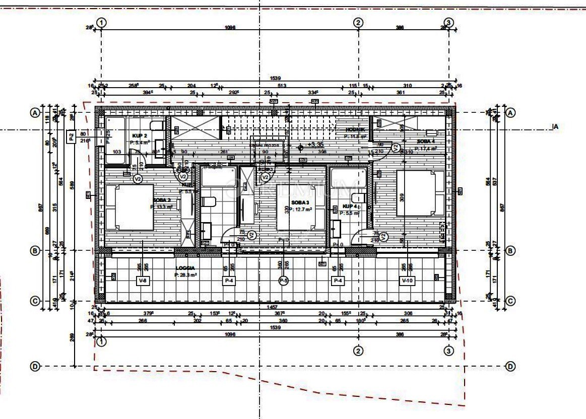 Krk, dintorni, imponente nuovo edificio con vista panoramica sul mare!