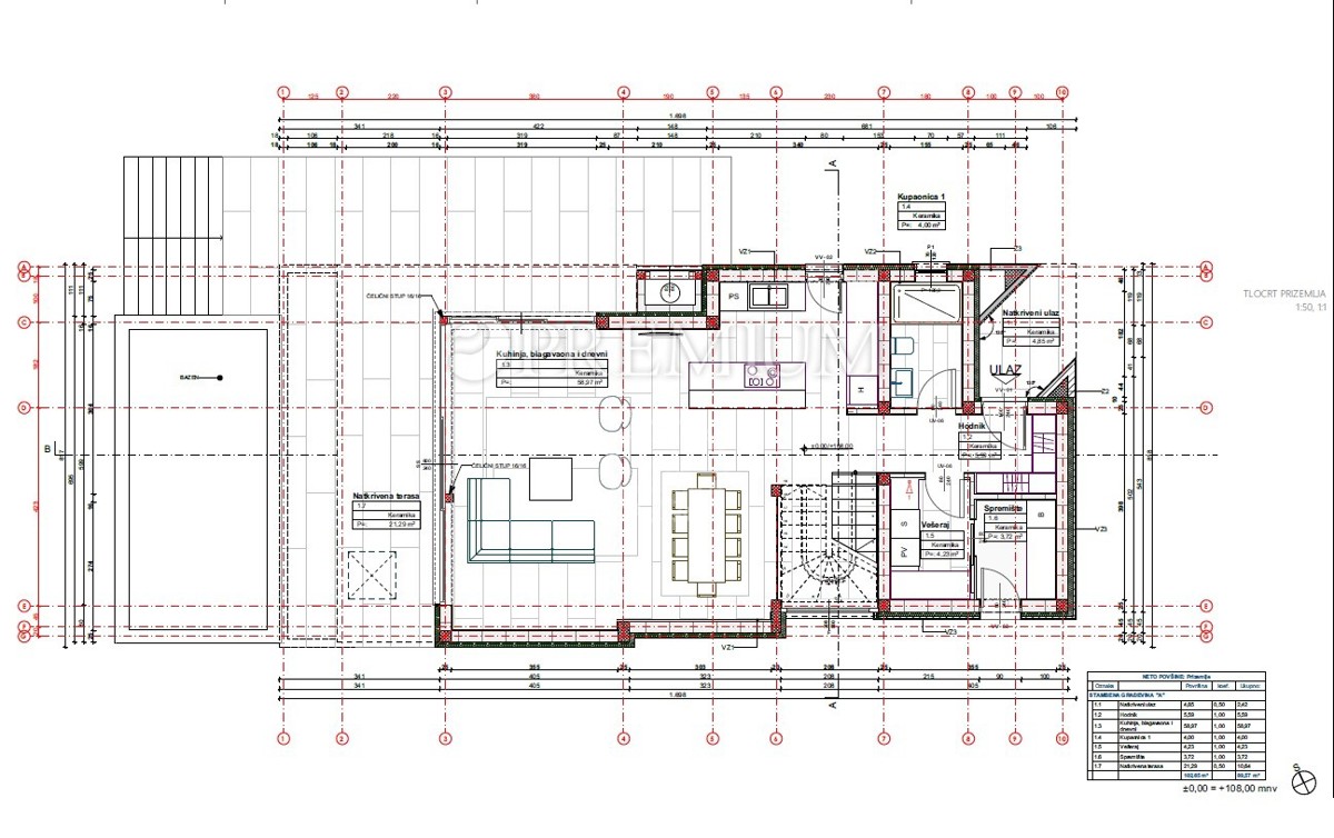 Malinska-Barušići, terreno con permesso di costruzione!