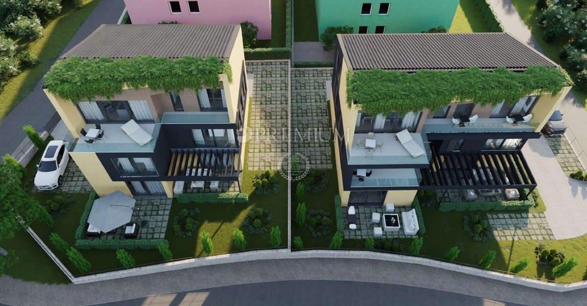 Città di Krk, nuovo edificio-appartamento al piano terra con giardino!