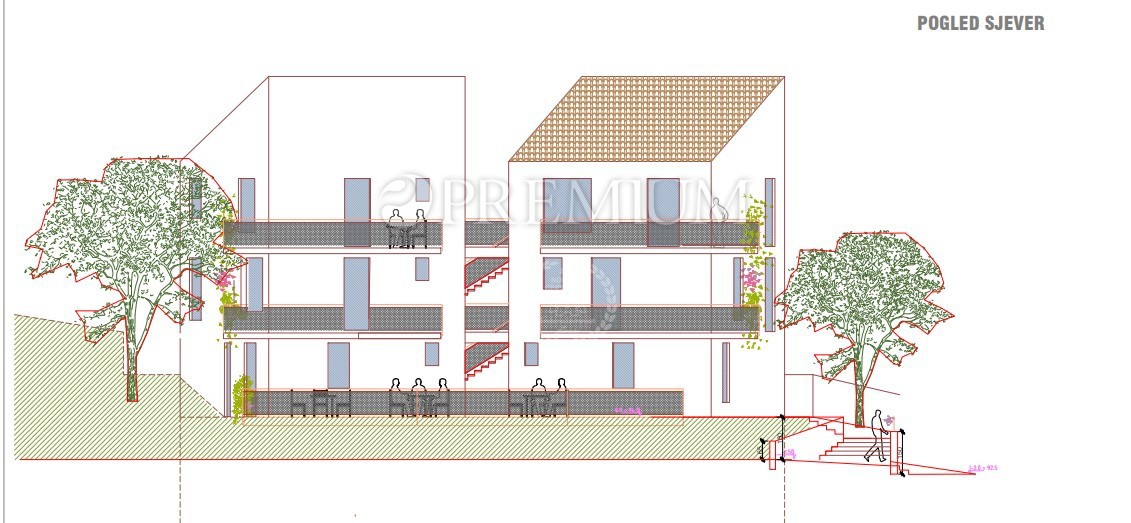 Vrbnik, dintorni, terreno edificabile con progetto principale!