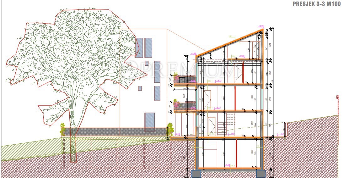 Vrbnik, dintorni, terreno edificabile con progetto principale!