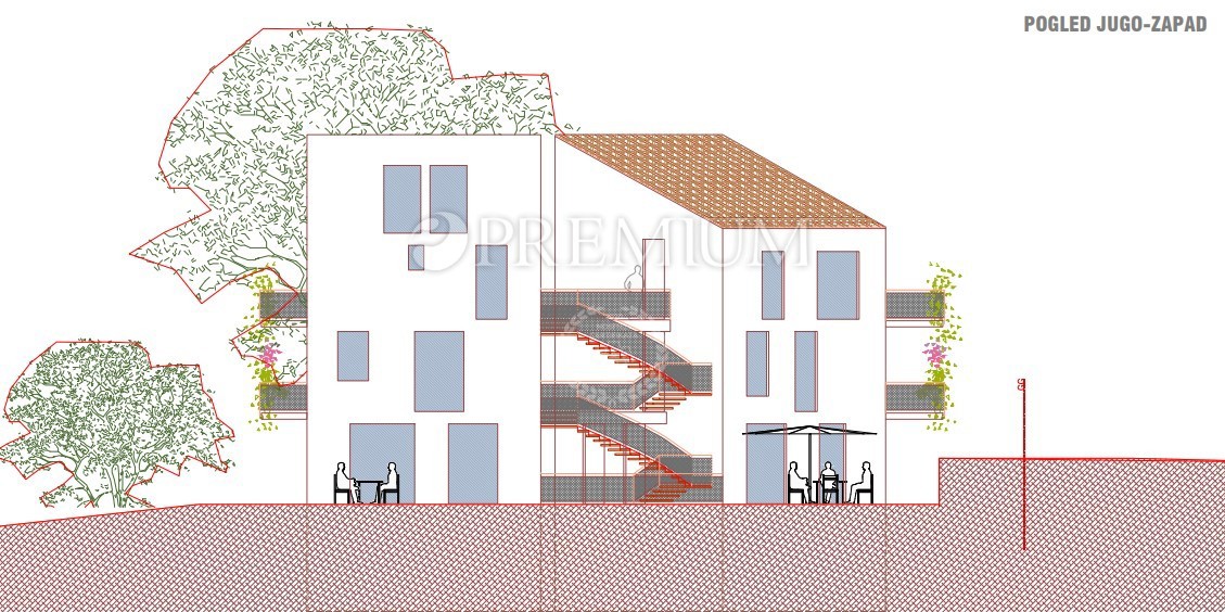 Vrbnik, dintorni, terreno edificabile con progetto principale!